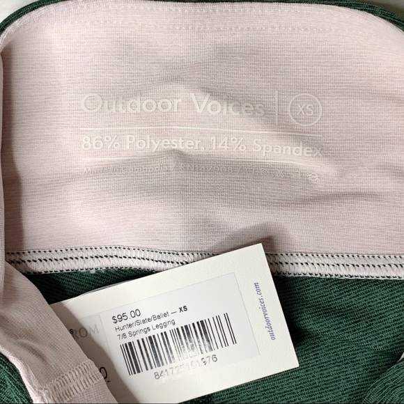 NWT Outdoor Voices 7/8 Springs Leggings Tri-color - Picture 8 of 8